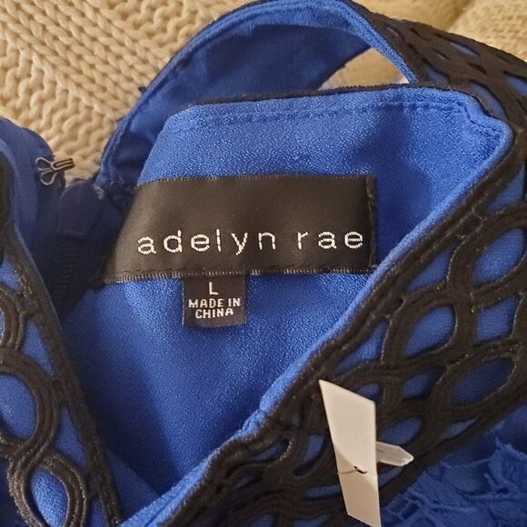 Adelyn Rae Crochet Lace V-Neck Dress - Picture 12 of 14